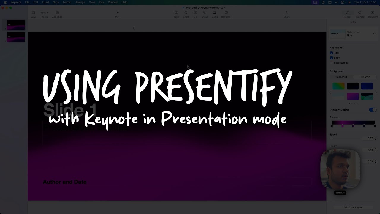 Video thumbnail: FaceScreen used in a real recording