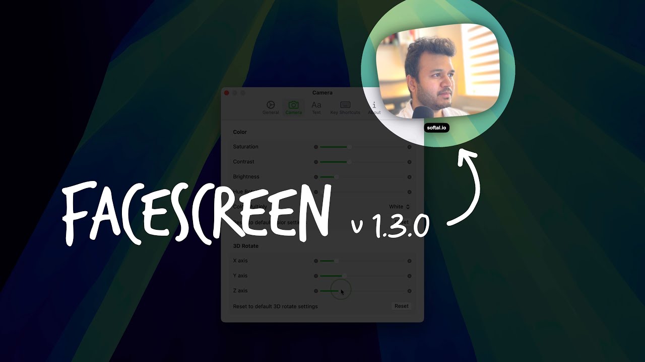 Video thumbnail: FaceScreen used in a real recording